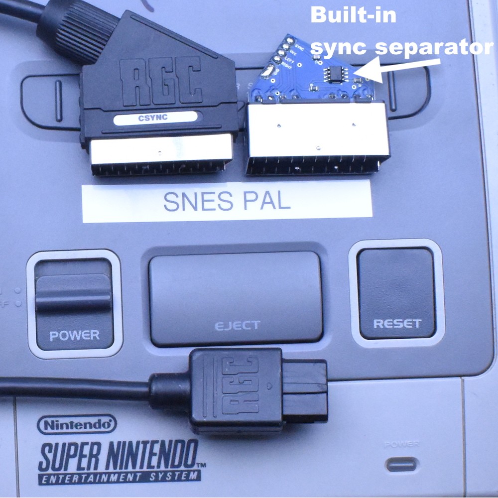 Rgb scart распиновка snes